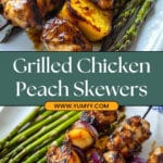 Grilled Chicken Peach Kebabs Recipe