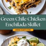 Green Chile Chicken Enchilada Skillet Recipe