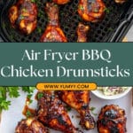 Air Fryer BBQ Chicken Drumsticks Recipe