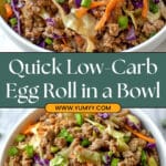 Low-Carb Easy Egg Roll in a Bowl Recipe