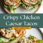 Smash Chicken Caesar Tacos Recipe