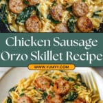 Creamy Chicken Sausage Orzo Skillet Recipe