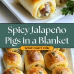Jalapeño Popper Pigs in a Blanket Recipe