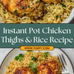 Instant Pot Chicken Thighs and Rice Recipe