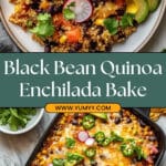 Black Bean Quinoa Enchilada Bake Recipe