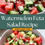 Watermelon Salad with Cucumber and Feta Recipe