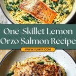 One Skillet Salmon with Lemon Orzo Recipe