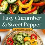 Crisp Cucumber and Sweet Pepper Salad Recipe