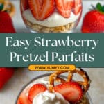 Strawberry Pretzel Salad Parfaits Recipe
