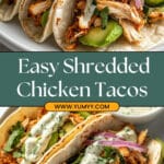 Shredded Chicken Tacos with Creamy Chimichurri Sauce Recipe