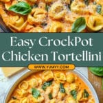 Creamy CrockPot Chicken Tortellini Recipe