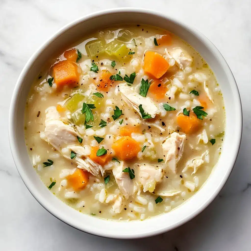 Creamy Chicken and Rice Soup Recipe - Recipe Image