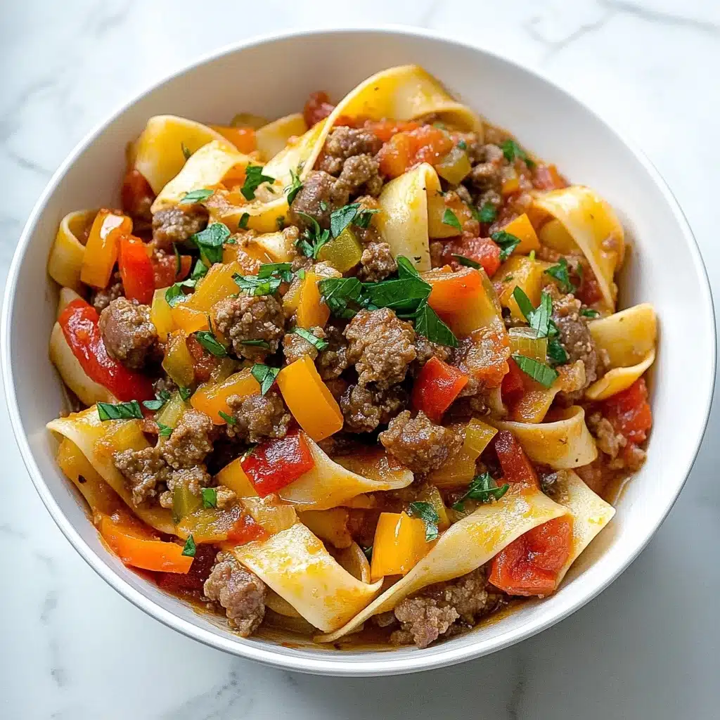 Italian Drunken Noodles Recipe - Recipe Image