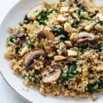 Mushroom Spinach Quinoa Recipe