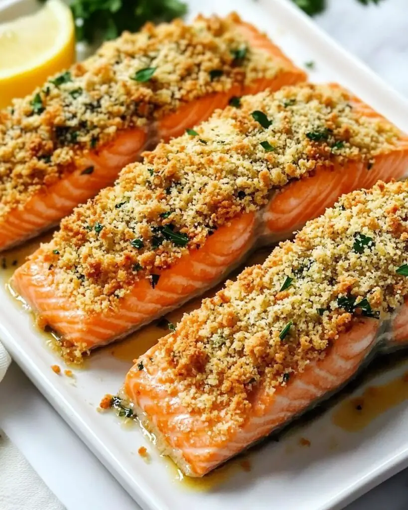 Honey Mustard Salmon with Panko Crust Recipe