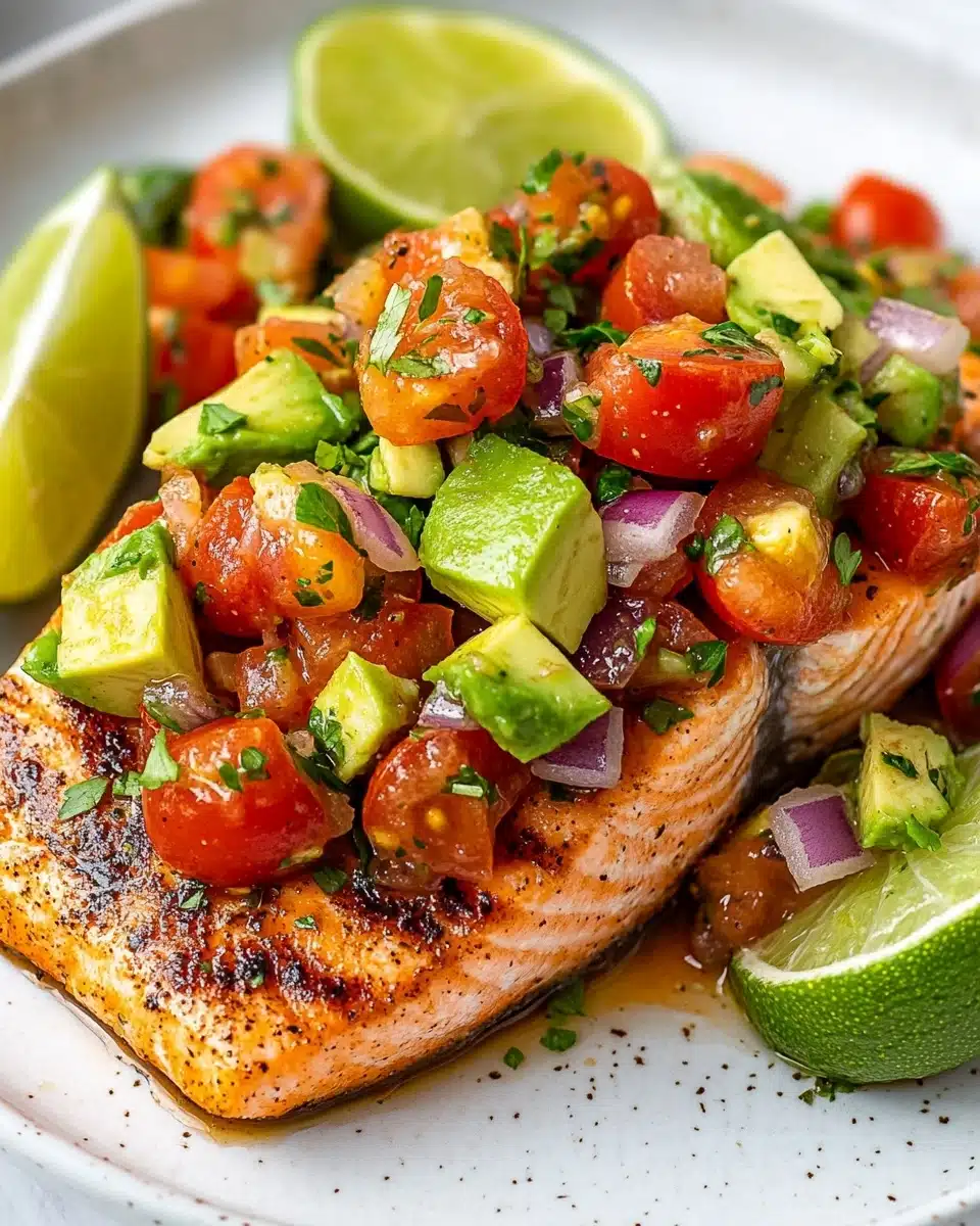 Grilled Salmon with Avocado Salsa Recipe