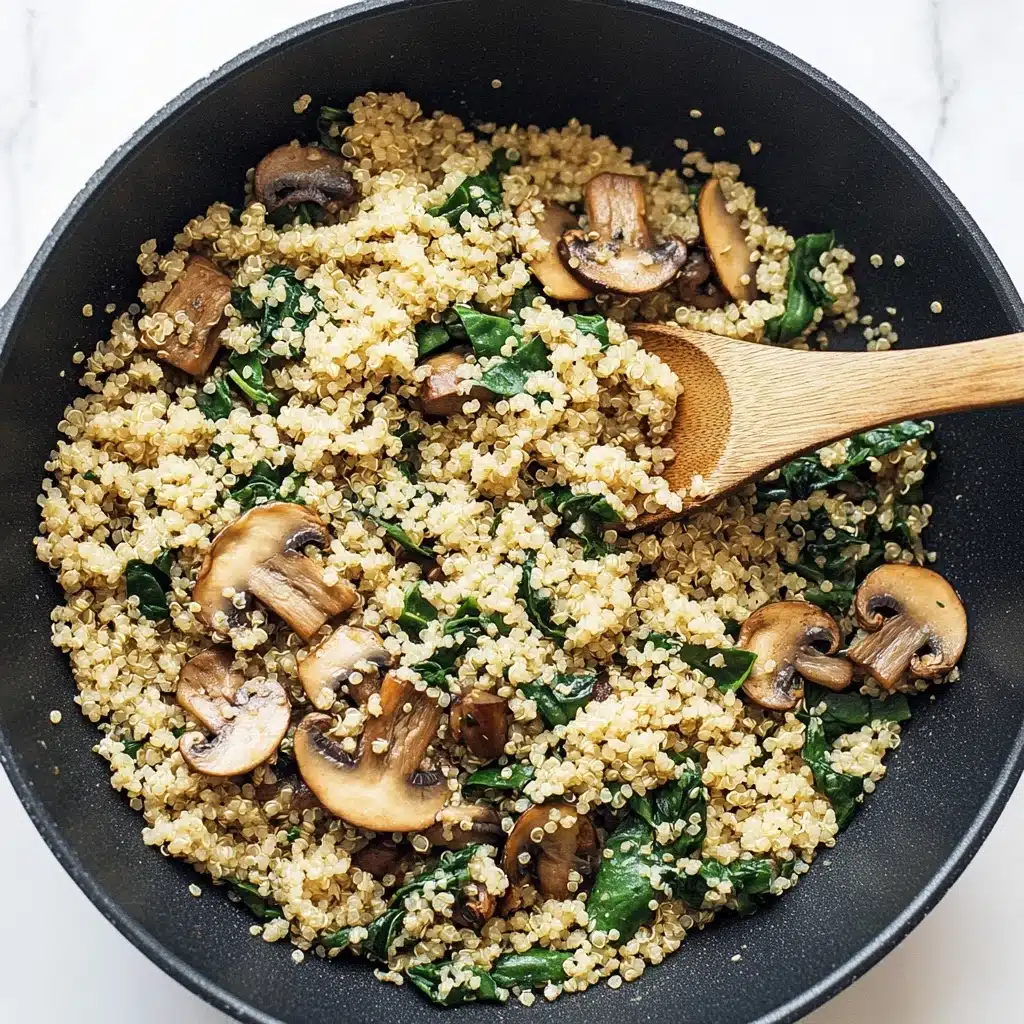 Mushroom Spinach Quinoa Recipe - Recipe Image