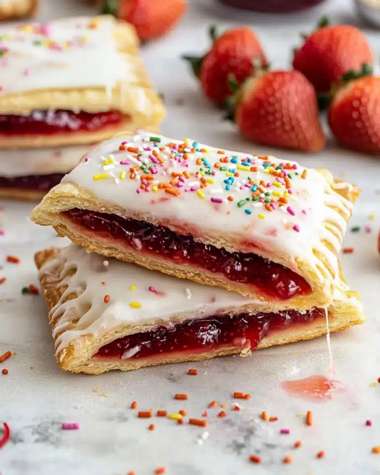 Homemade Strawberry Sheet Pan Pop Tart Recipe