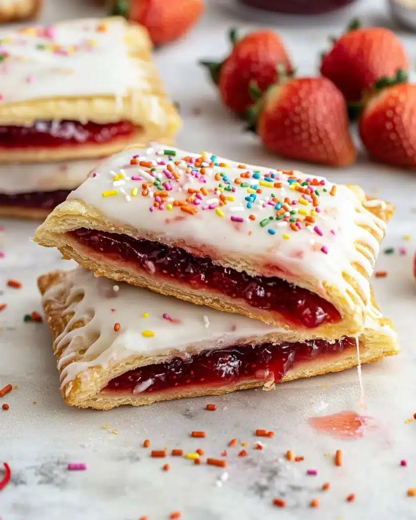 Homemade Strawberry Sheet Pan Pop Tart Recipe
