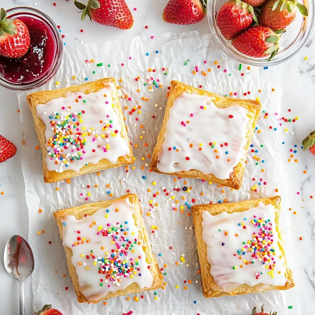 Homemade Strawberry Sheet Pan Pop Tart Recipe - Recipe Image
