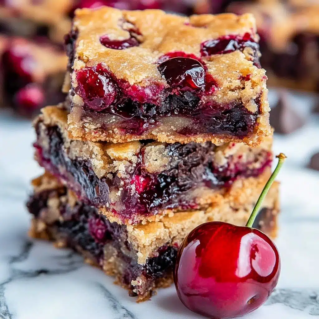 Chocolate Chip Cherry Bars Recipe - Recipe Image