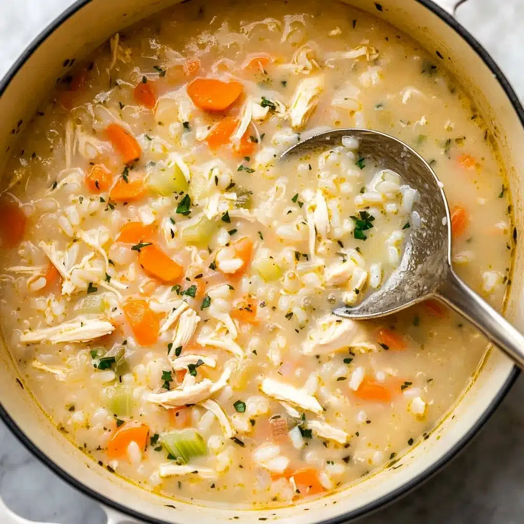 Creamy Chicken and Rice Soup Recipe - Recipe Image