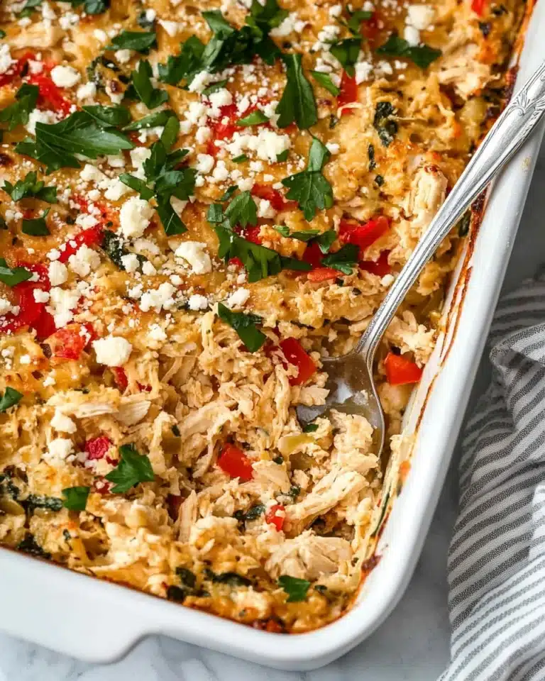 Greek Chicken Orzo Bake Recipe
