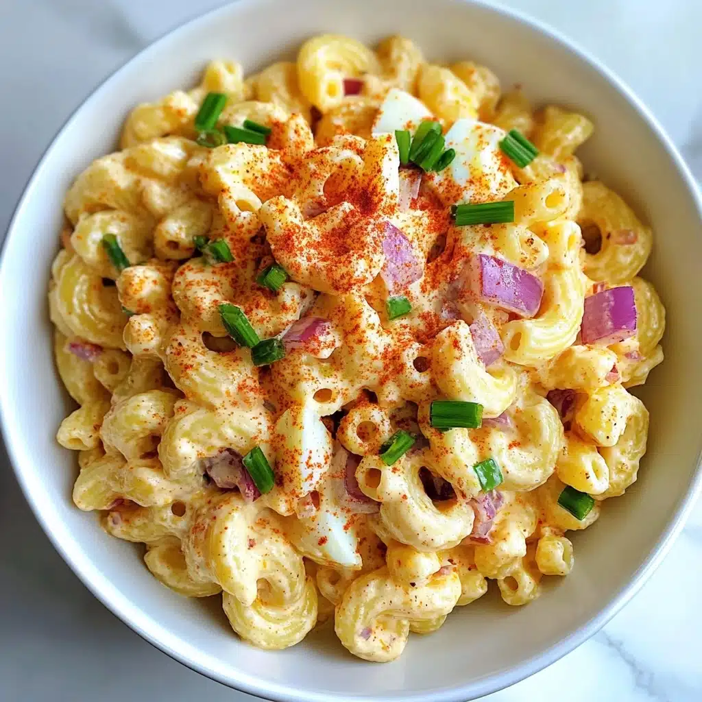 Deviled Egg Pasta Salad Recipe - Recipe Image