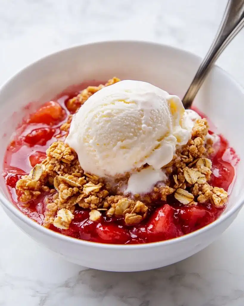 Strawberry Rhubarb Crisp Recipe