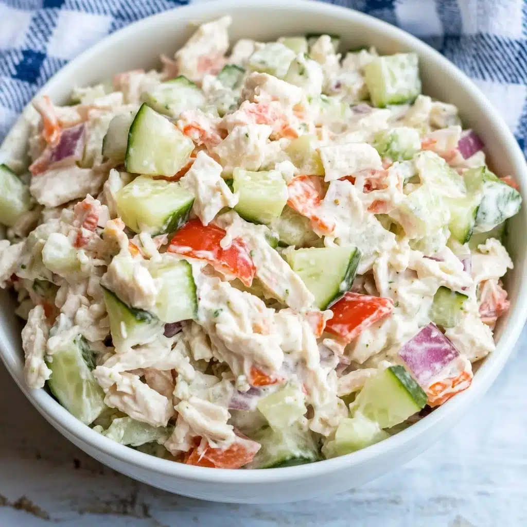Cucumber Chicken Salad Recipe - Recipe Image