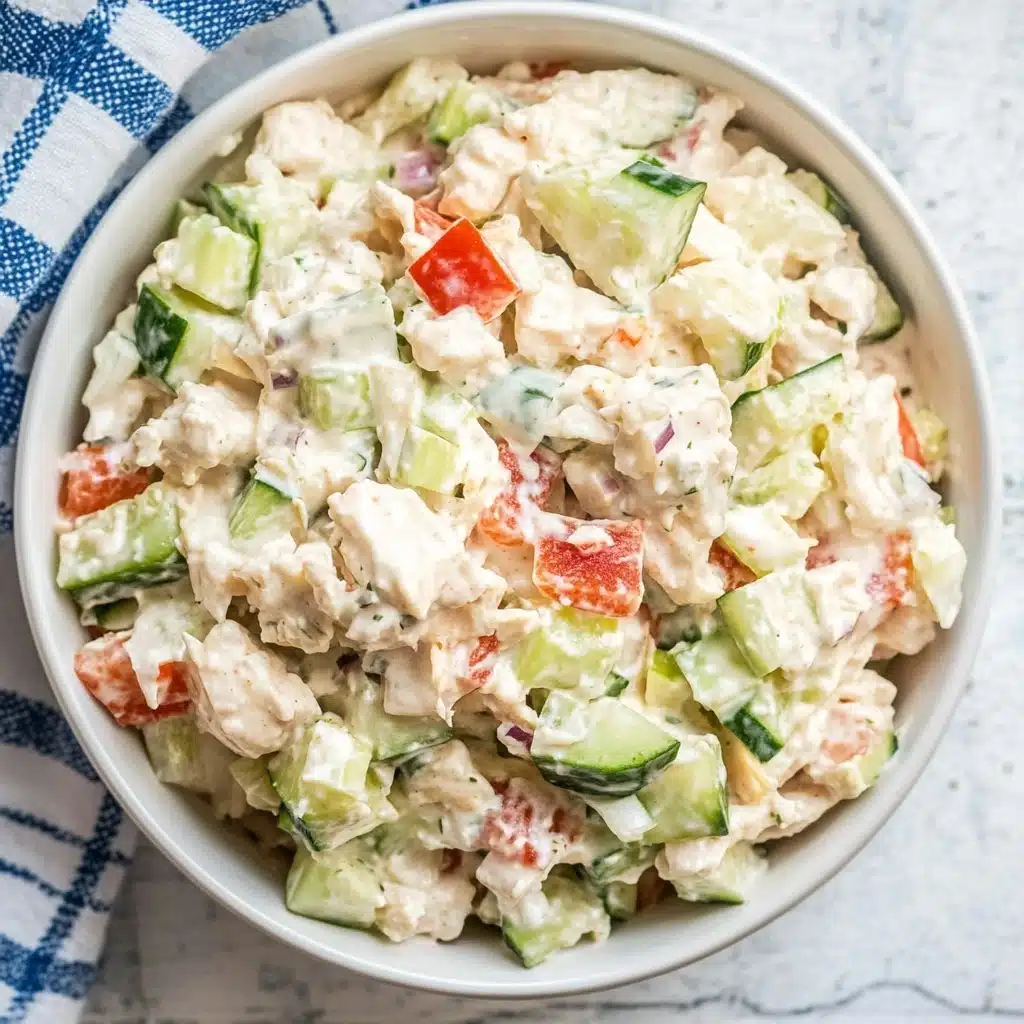 Cucumber Chicken Salad Recipe - Recipe Image