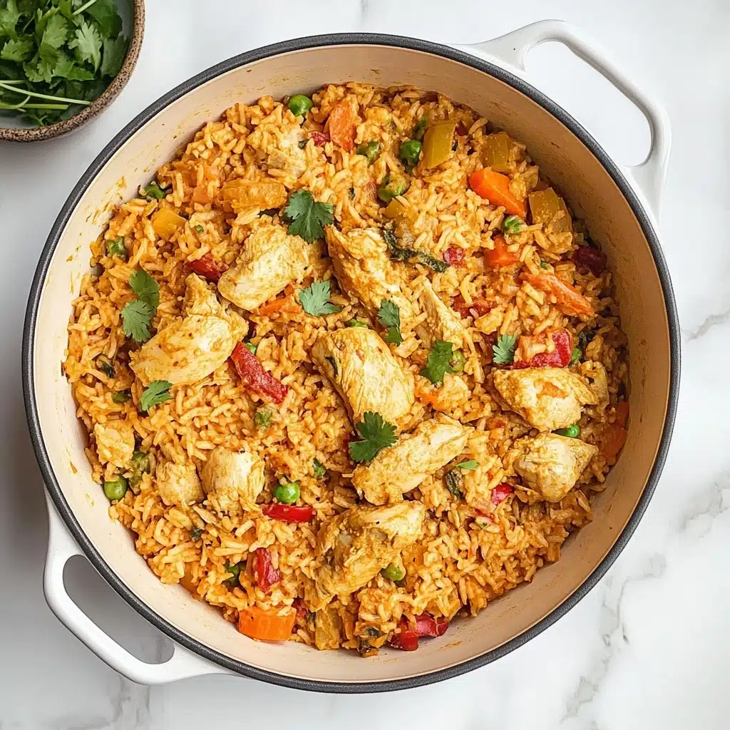 One Pot Queso Chicken and Rice Recipe - Recipe Image