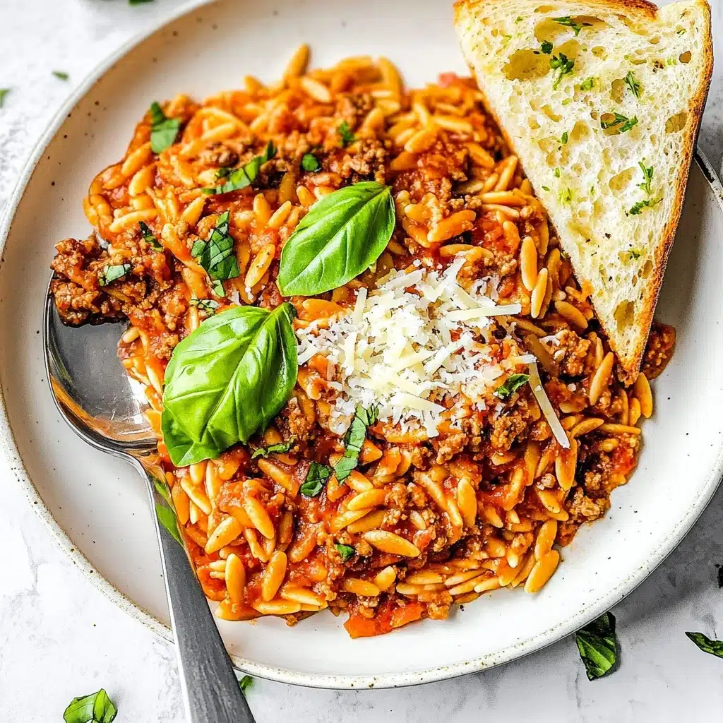 Beef and Orzo Skillet Recipe - Recipe Image