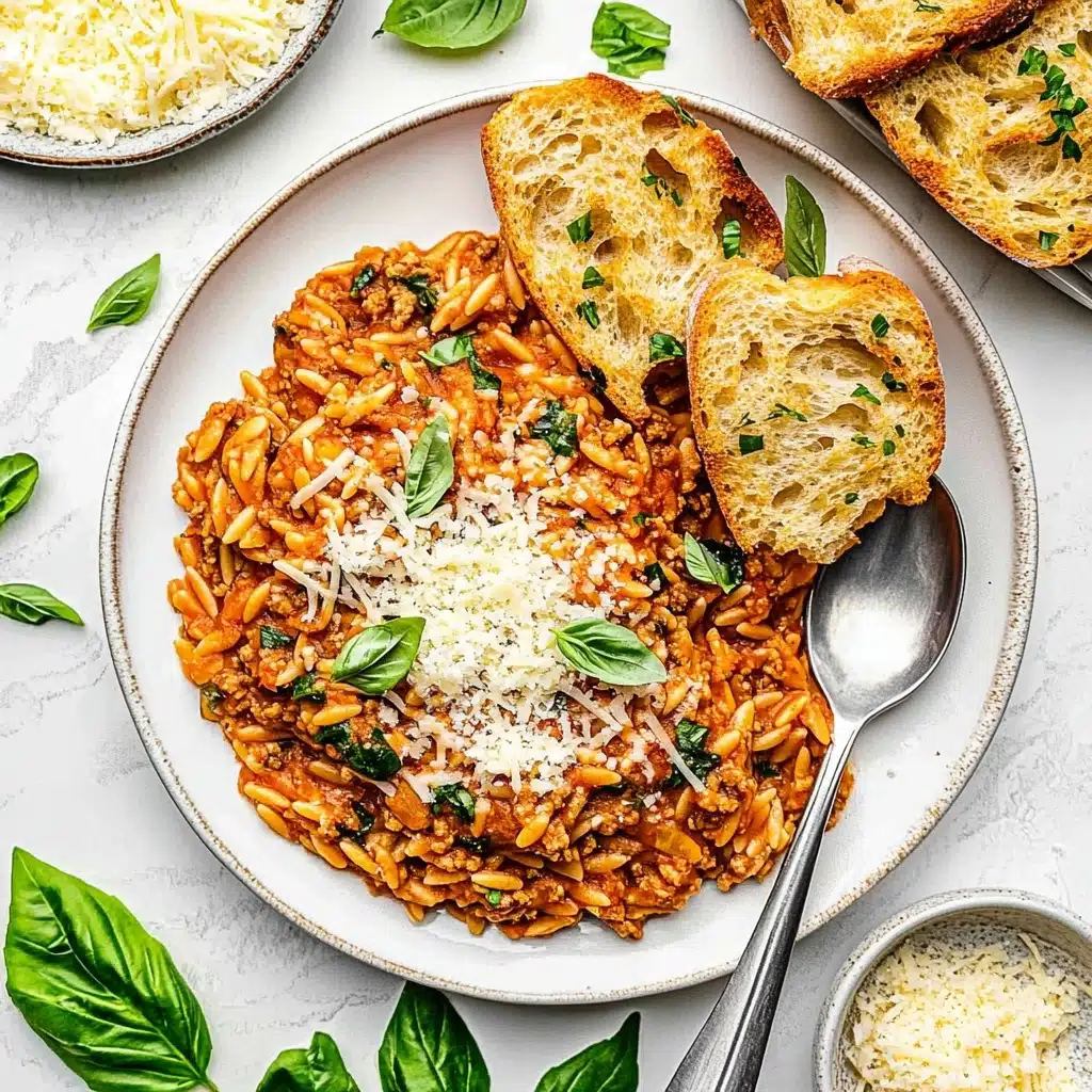 Beef and Orzo Skillet Recipe - Recipe Image