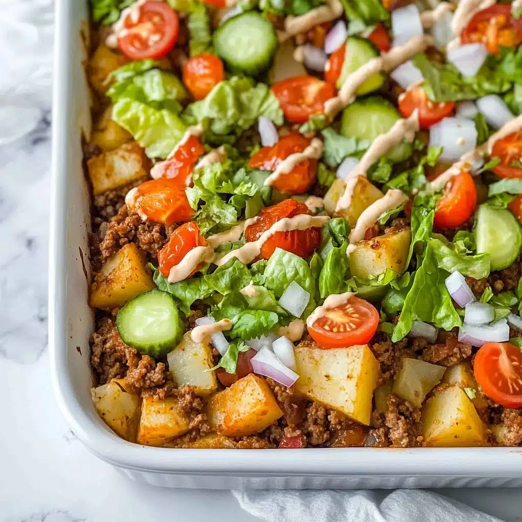Big Mac Casserole Recipe - Recipe Image