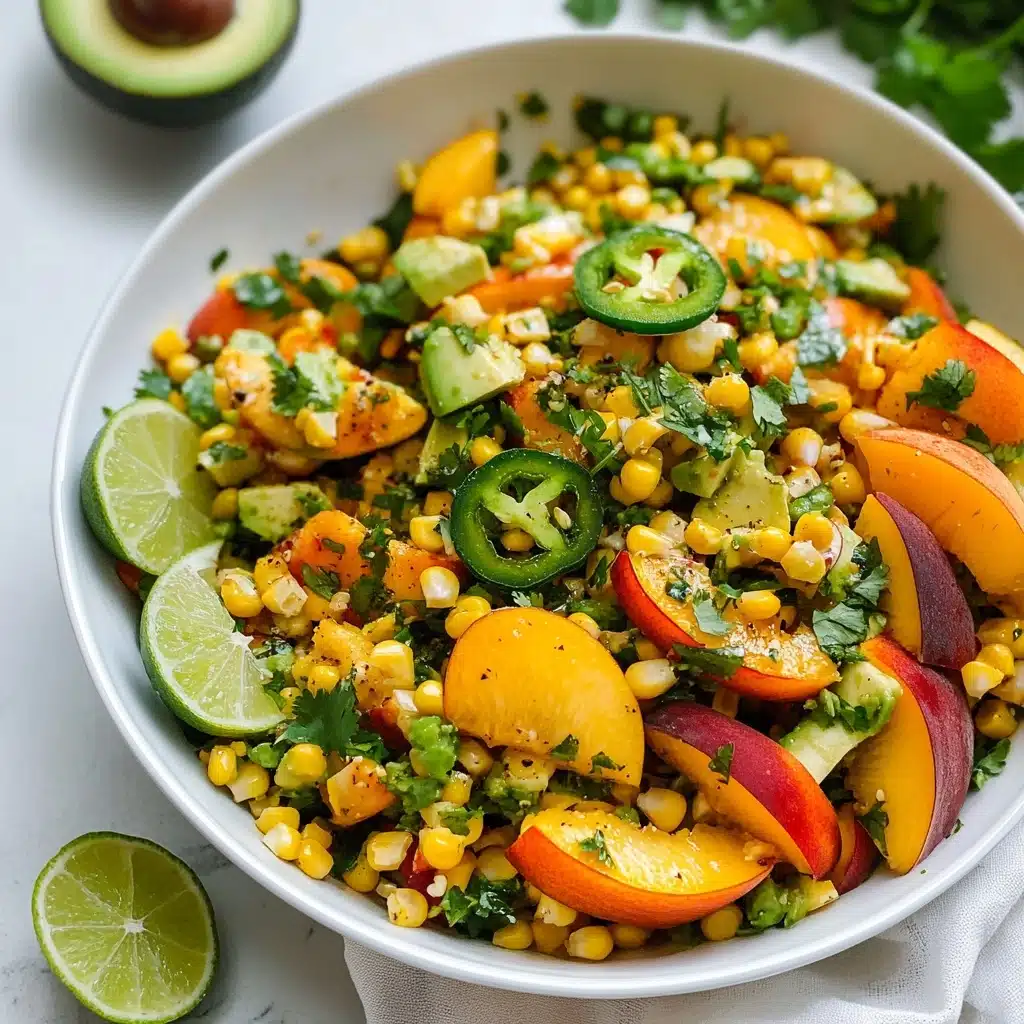 Sweet Corn Salad with Peaches Recipe - Recipe Image