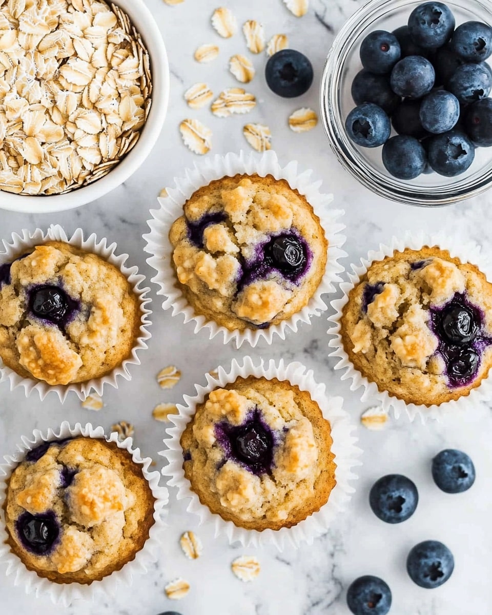 The image shows three stages of blueberry muffins on a white marbled surface. The first stage has twelve muffin cups filled with light beige batter mixed with whole blueberries on top, arranged in a 3x4 metal muffin tray. The second stage shows the same muffins baked, with a golden brown top and blueberries visible, still in the white paper liners and metal tray. The third stage displays the fully baked muffins placed on a cooling rack, showing a slightly textured golden crust and blueberries bursting through the surface, arranged evenly in a 3x5 grid. Photo taken with an iphone --ar 4:5 --v 6.1