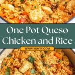 One Pot Queso Chicken and Rice Recipe