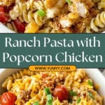 Popcorn Chicken Bacon Ranch Pasta Salad Recipe