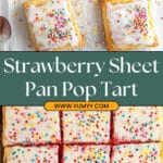 Homemade Strawberry Sheet Pan Pop Tart Recipe