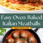 Easy Baked Italian Meatballs Recipe