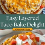 Easy Layered Taco Bake Recipe