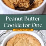 Single Serve Peanut Butter Cookie Recipe