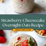 Nutritious Strawberry Cheesecake Overnight Oats Recipe