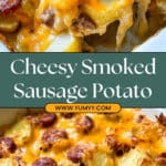 Cheesy Potatoes with Smoked Sausage Recipe