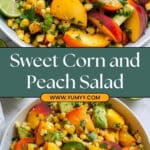 Sweet Corn Salad with Peaches Recipe