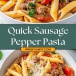 Sausage Pepper Pasta Recipe