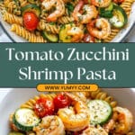 Tomato Zucchini Shrimp Pasta Recipe