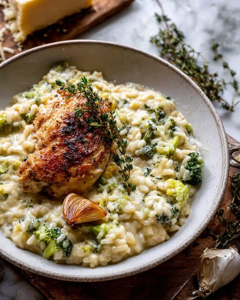 Slow Cooker Mustard Herb Chicken and Creamy Orzo Recipe