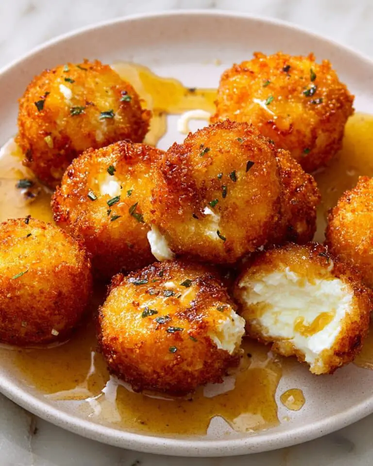 Fried Goat Cheese Bites with Honey and Fresh Thyme Recipe